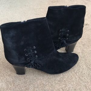 Vaneli Blank Suede Ankle Boot Size 10
